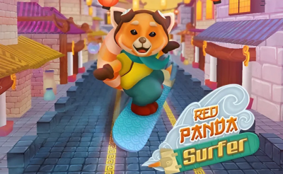 Red Panda Surfer